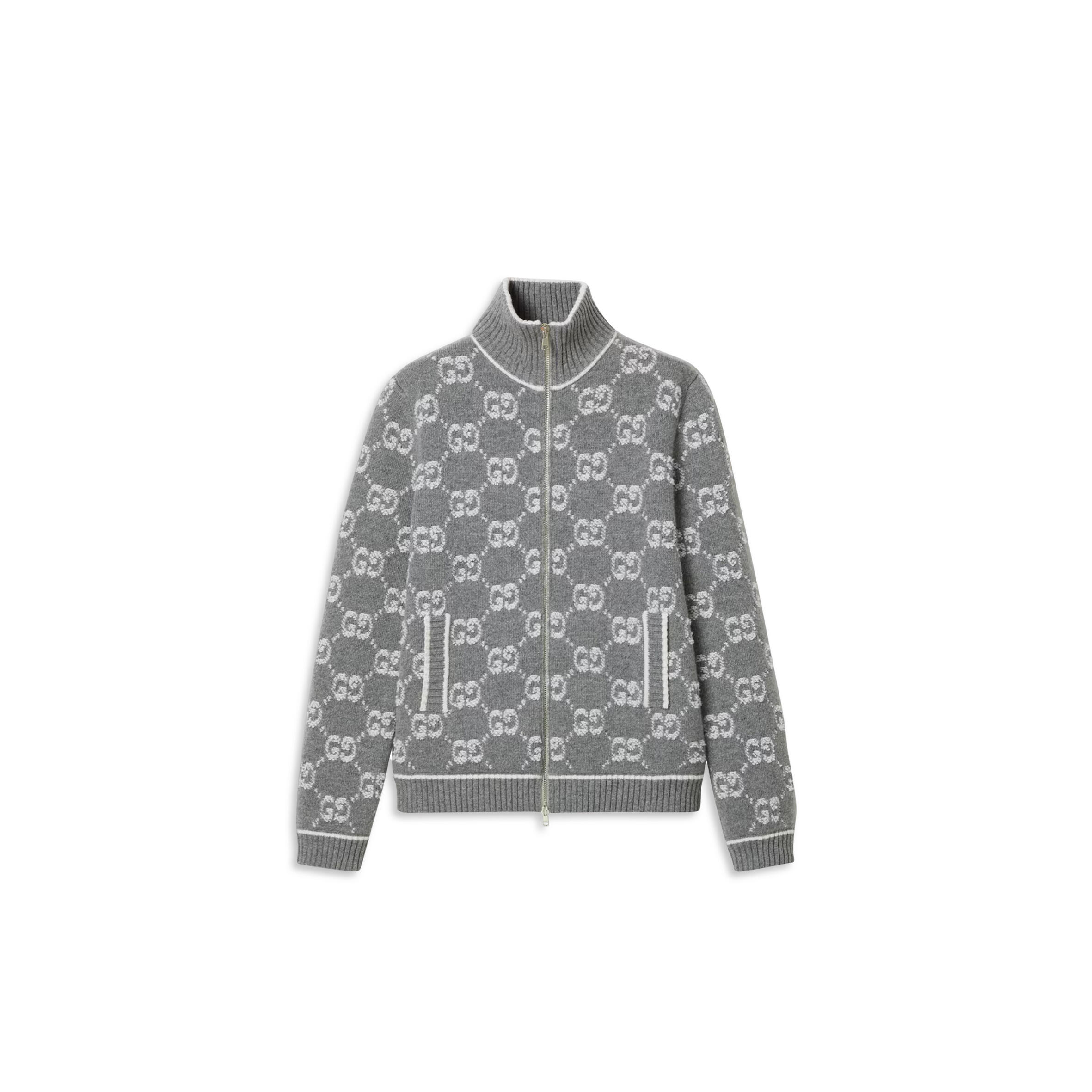 Gvc*1 gg bouclÉ stitch jacquard cardigan 814285